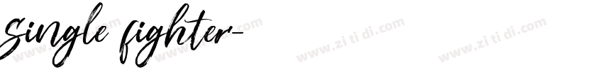 single fighter字体转换